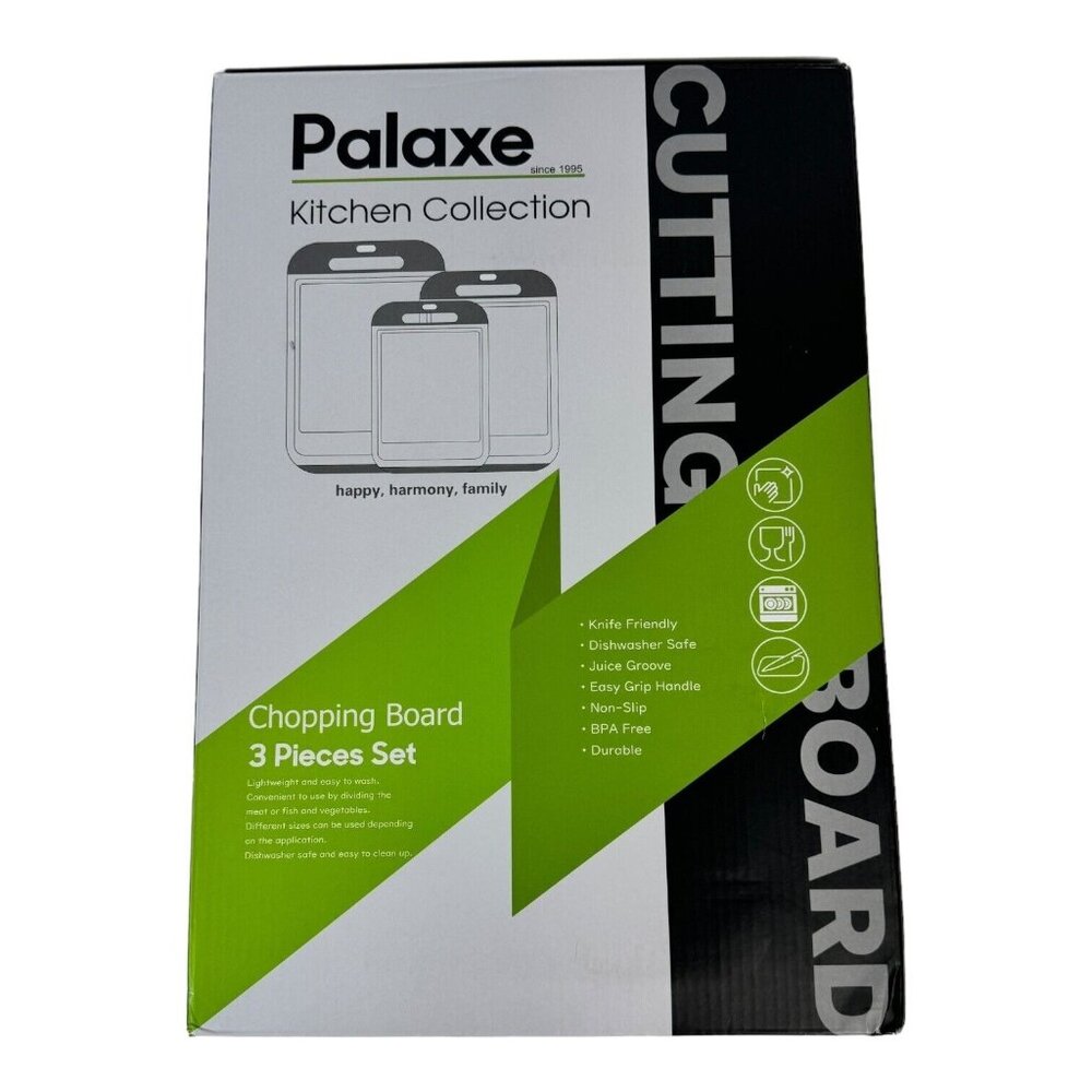 Palaxe Kitchen Chopping Board Set Of 3 BPA-Free Durable Dishwasher Safe